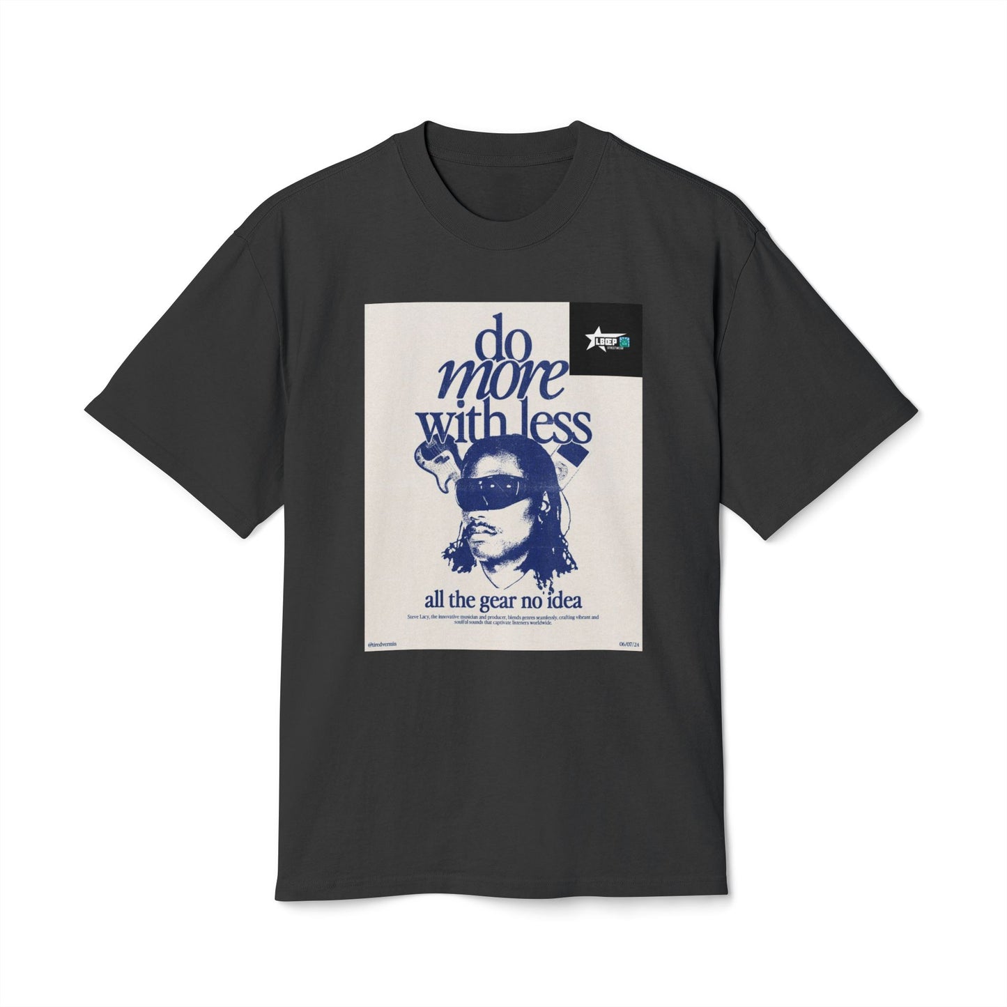 Unisex Vintage-Style Tee - "Do More With Less" Graphic Shirt