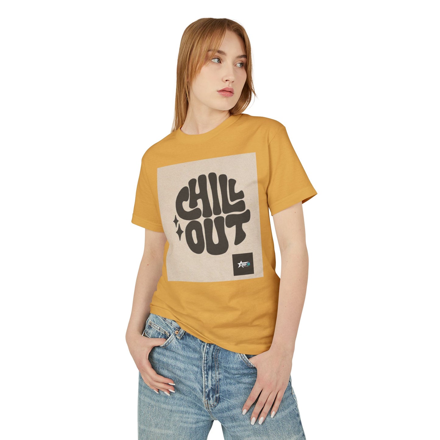Chill Out Unisex Heavyweight Cotton Tee - Relaxed Vibe for Everyday Comfort