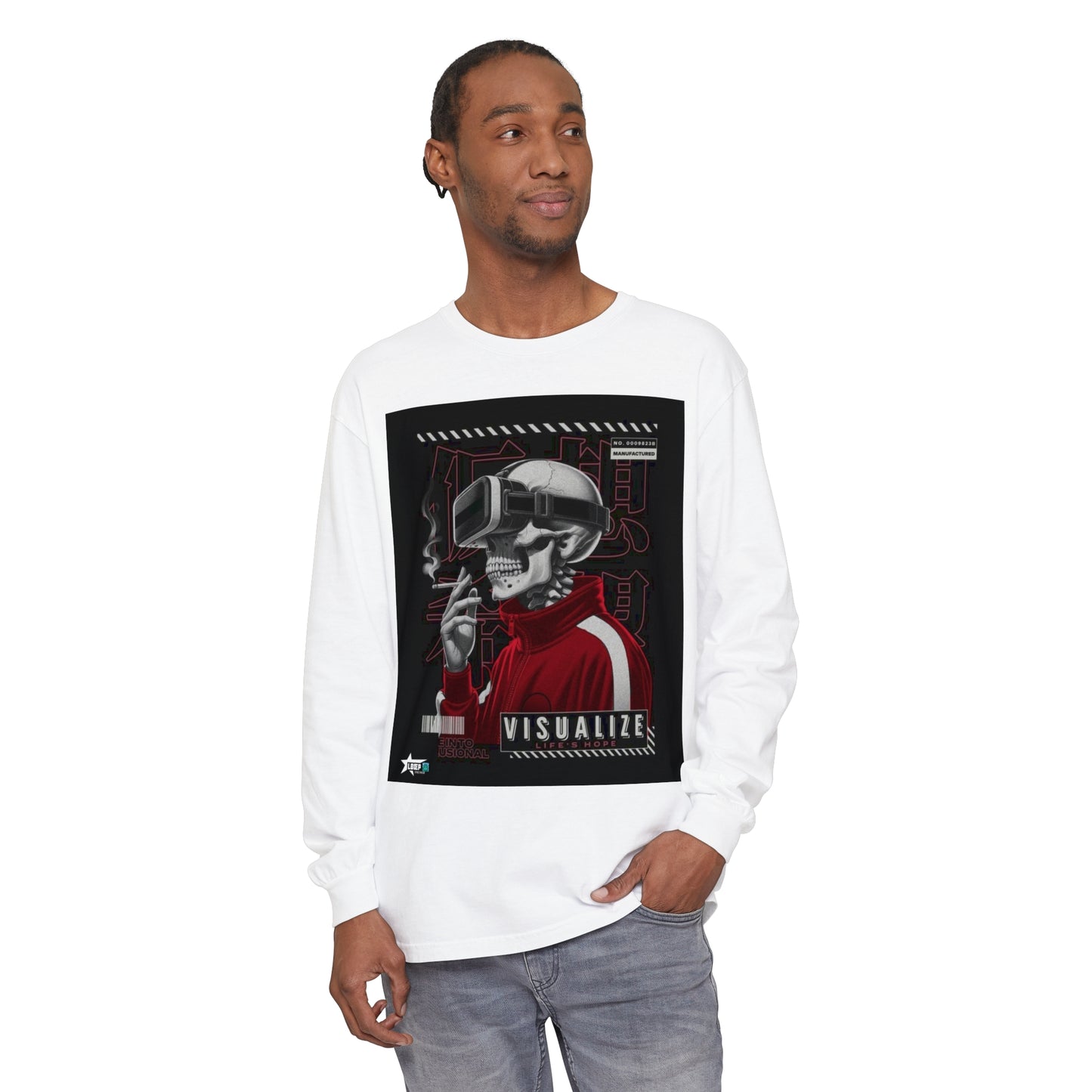 Visualize Style Long Sleeve T-Shirt - Retro Cyberpunk Vibe