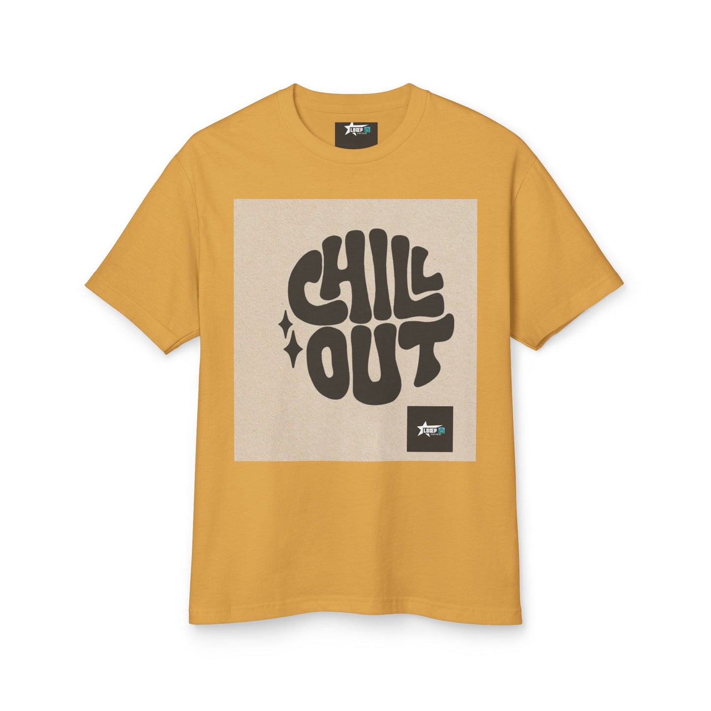 Chill Out Unisex Heavyweight Cotton Tee - Relaxed Vibe for Everyday Comfort
