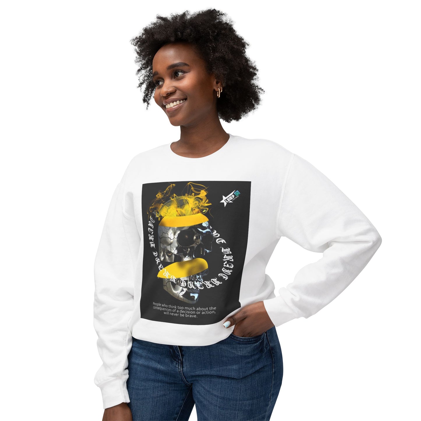 Unisex Crewneck Sweatshirt - Bold Graphic Statement with Inspirational Quotes