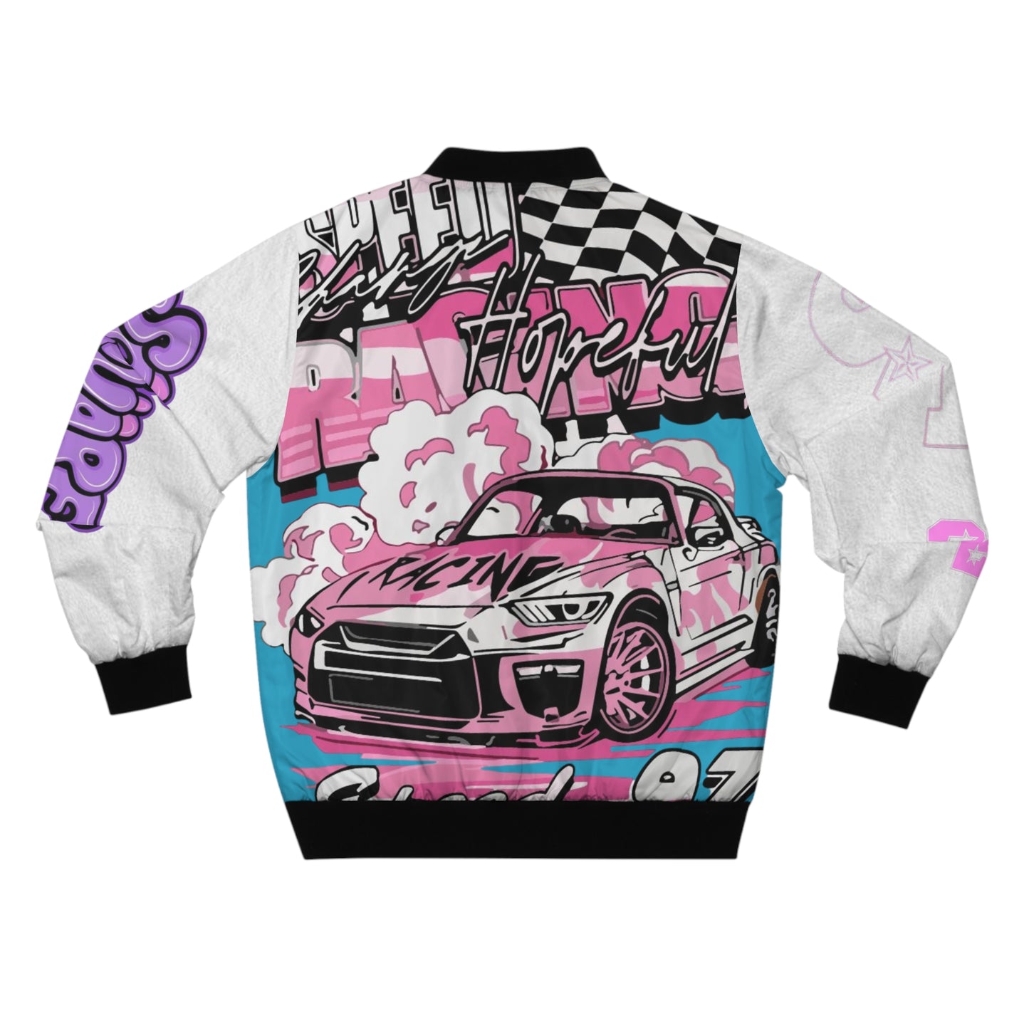 Retro Street Art Men's Bomber Jacket - Cool Urban Vibes