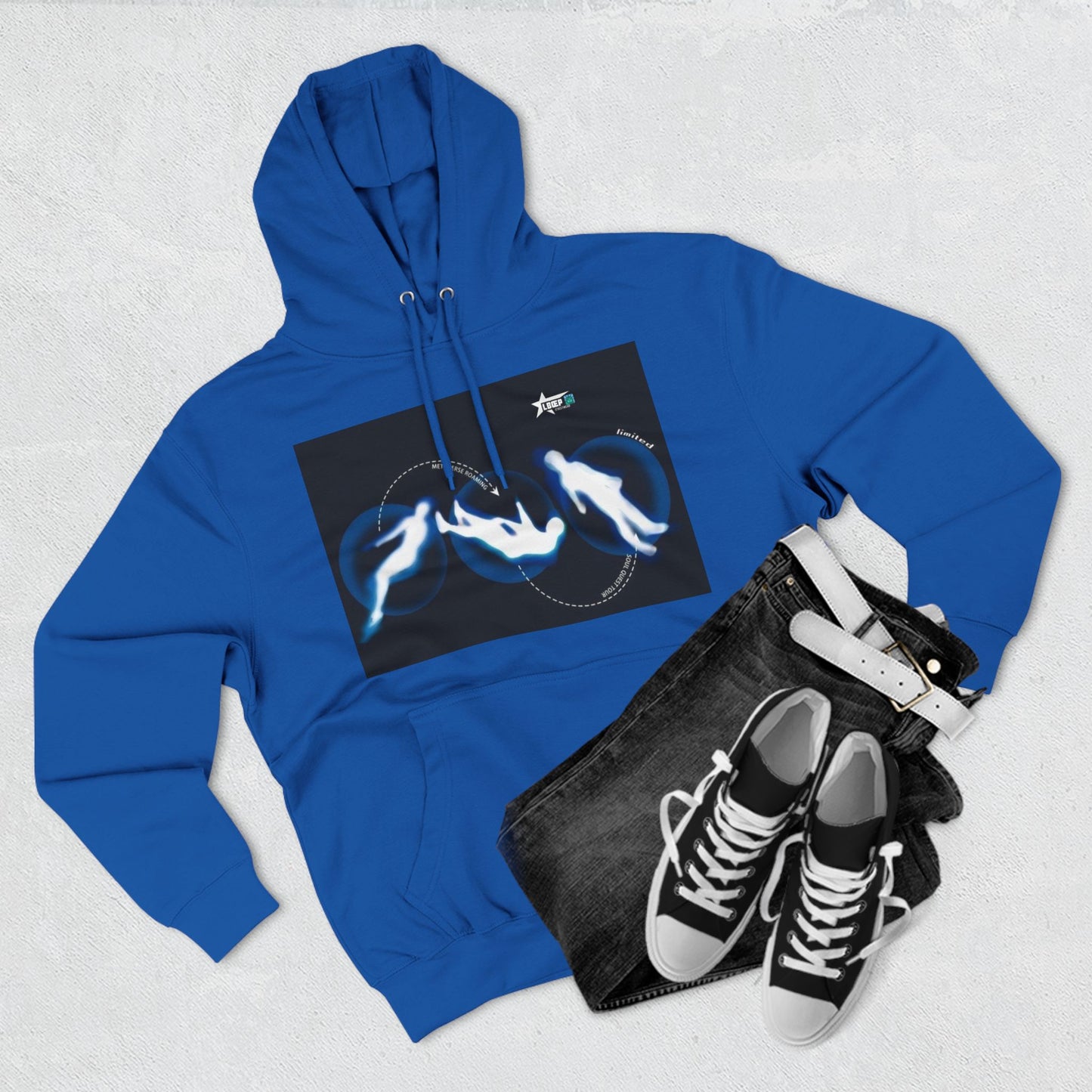 Unique Graphic Fleece Hoodie - Against All Odds Design
