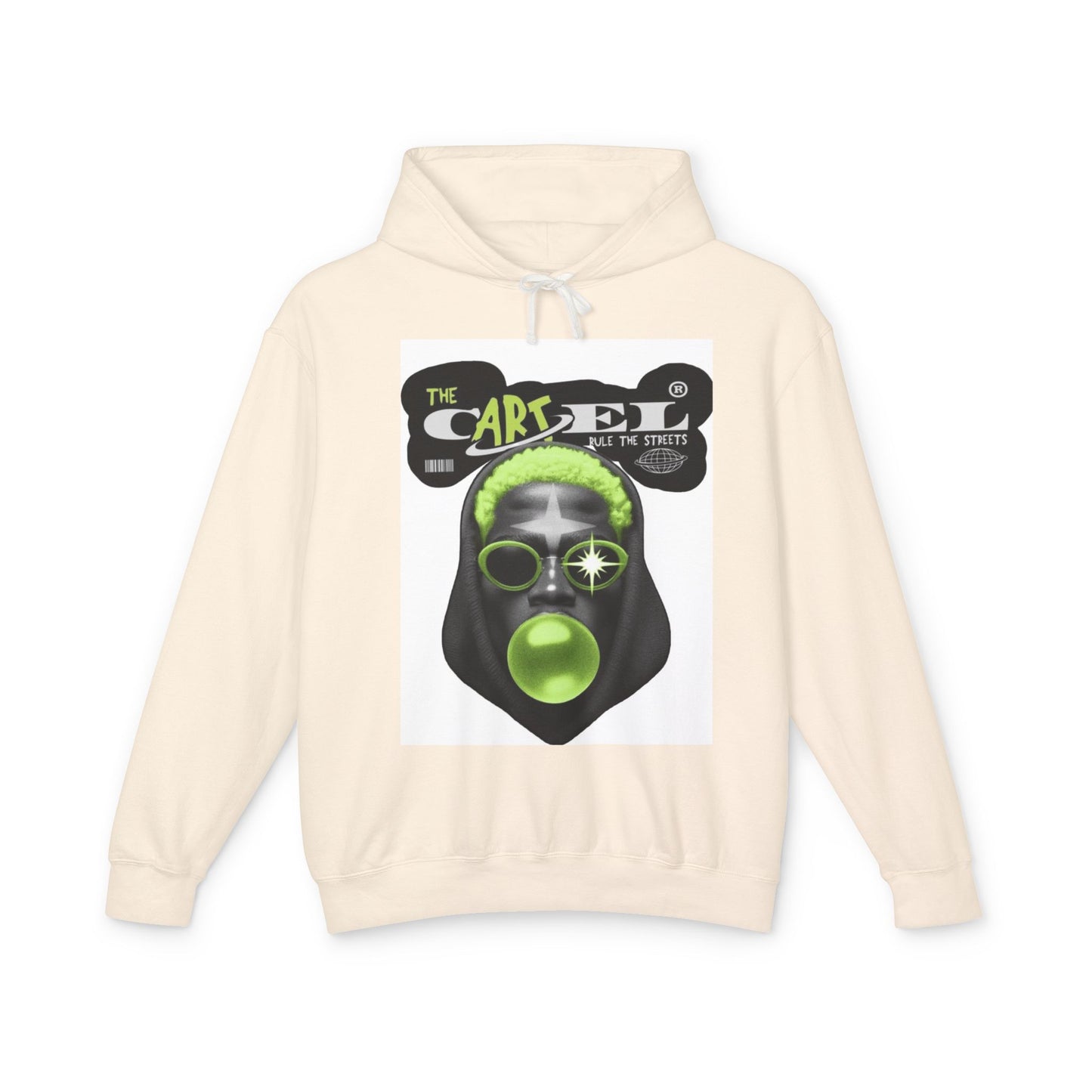 Unisex Lightweight Hooded Sweatshirt - Street Art Inspired Design for Urban Vibes