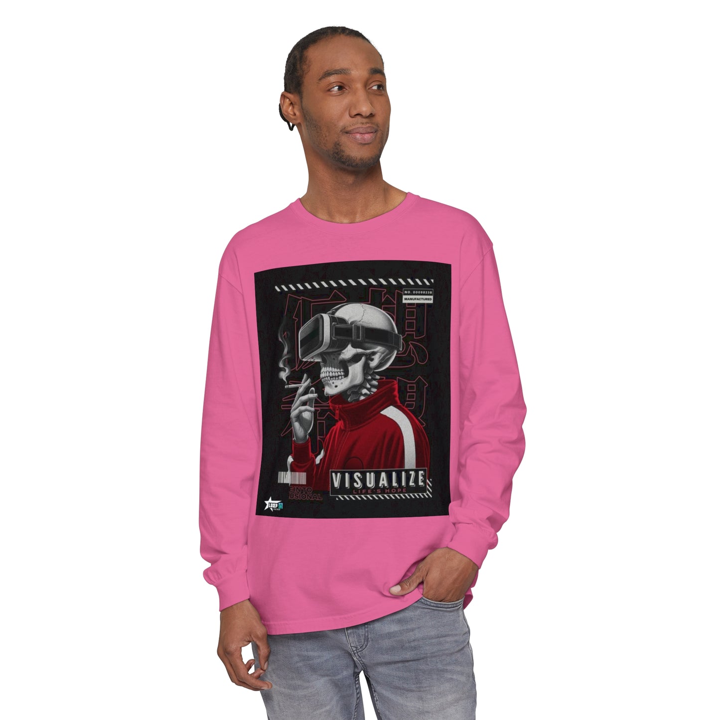 Visualize Style Long Sleeve T-Shirt - Retro Cyberpunk Vibe