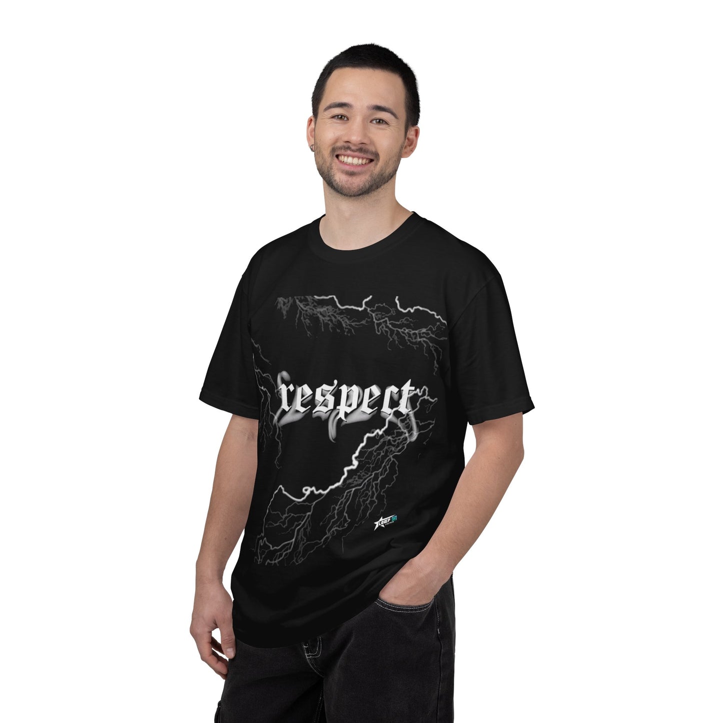 Abstract Lightning Sketch T-Shirt — Minimal Outline Graphic Tee