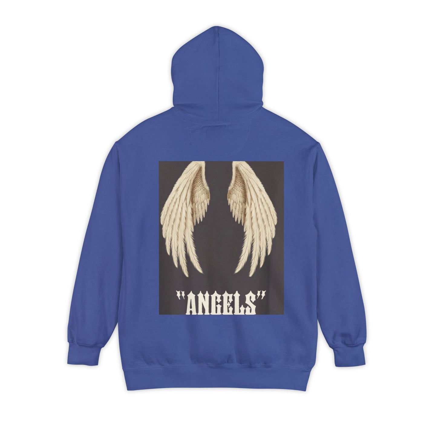 Unisex Garment-Dyed Hoodie - Streetwear with Encouraging 'Angels' Design