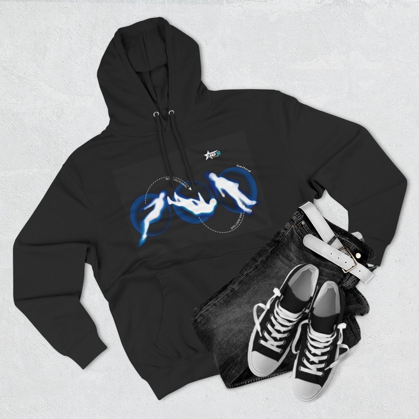 Unique Graphic Fleece Hoodie - Against All Odds Design
