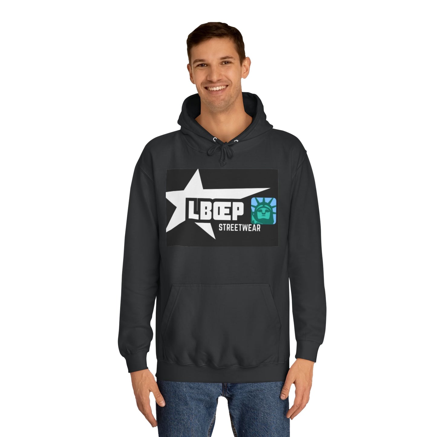 LBEP Streetwear Unisex College Hoodie - Embrace Imperfection Design