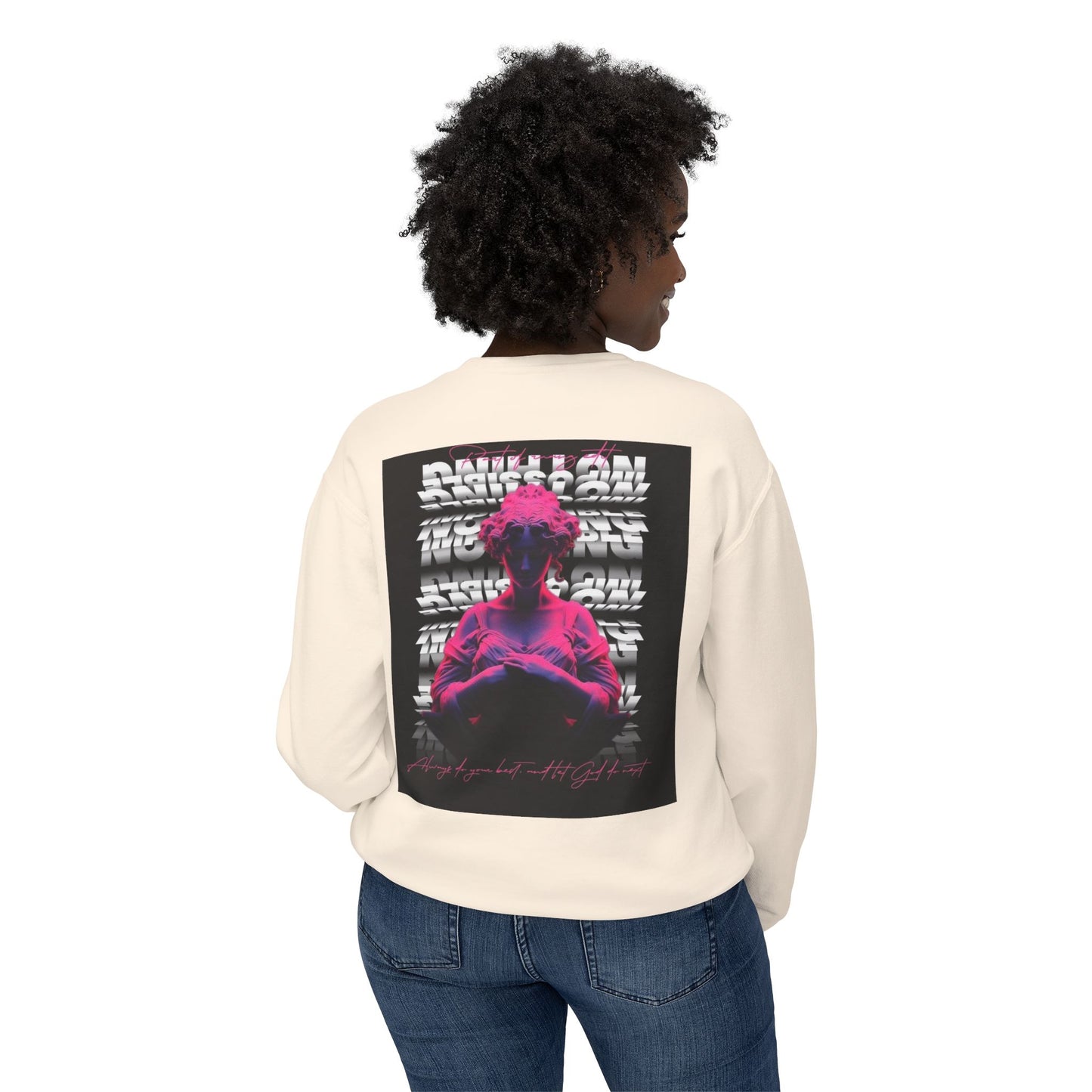 Unisex Crewneck Sweatshirt - Bold Graphic Statement with Inspirational Quotes