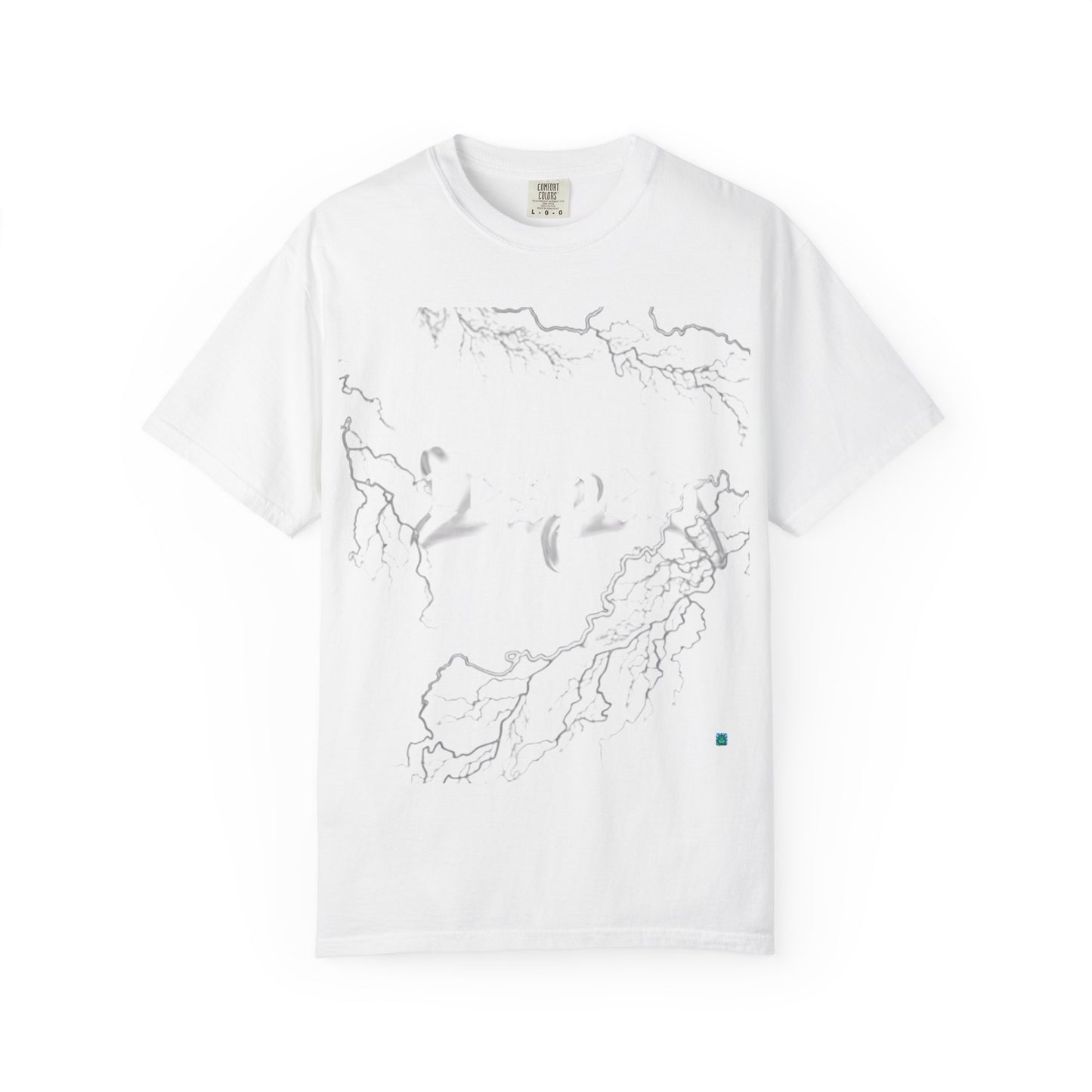 Abstract Lightning Sketch T-Shirt — Minimal Outline Graphic Tee