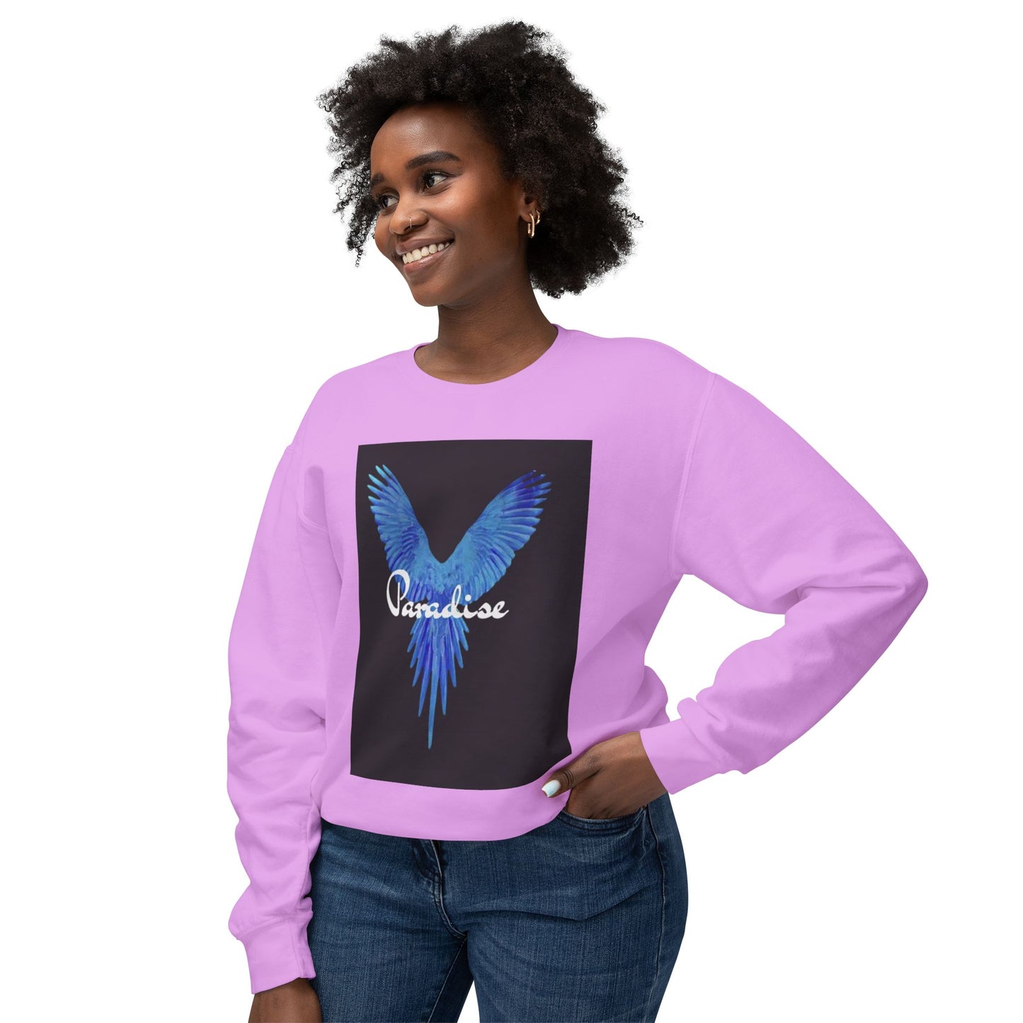 Paradise Bird Unisex Lightweight Crewneck Sweatshirt