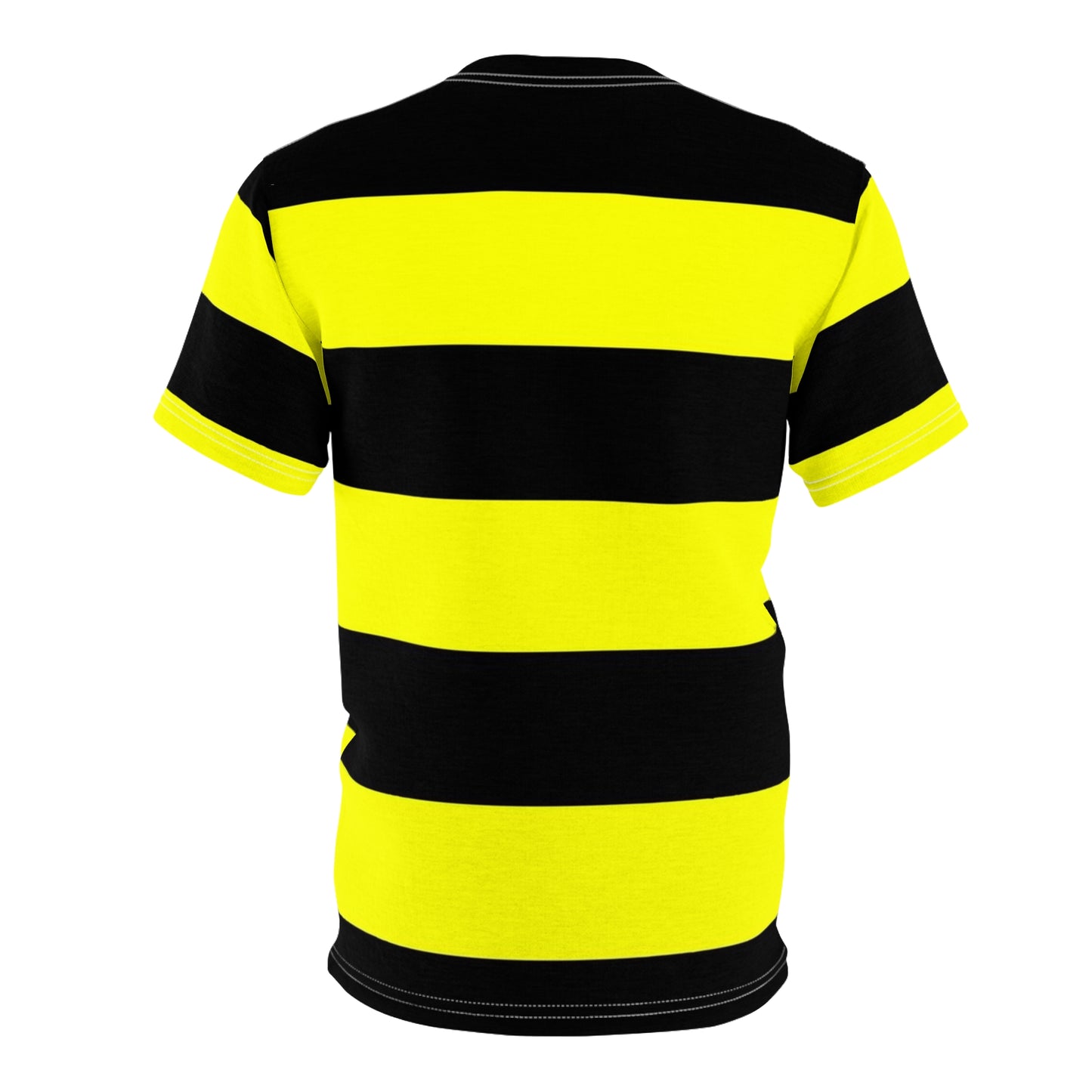 Bold Striped Unisex Tee - Eye-Catching Black & Yellow Design for Trendsetters