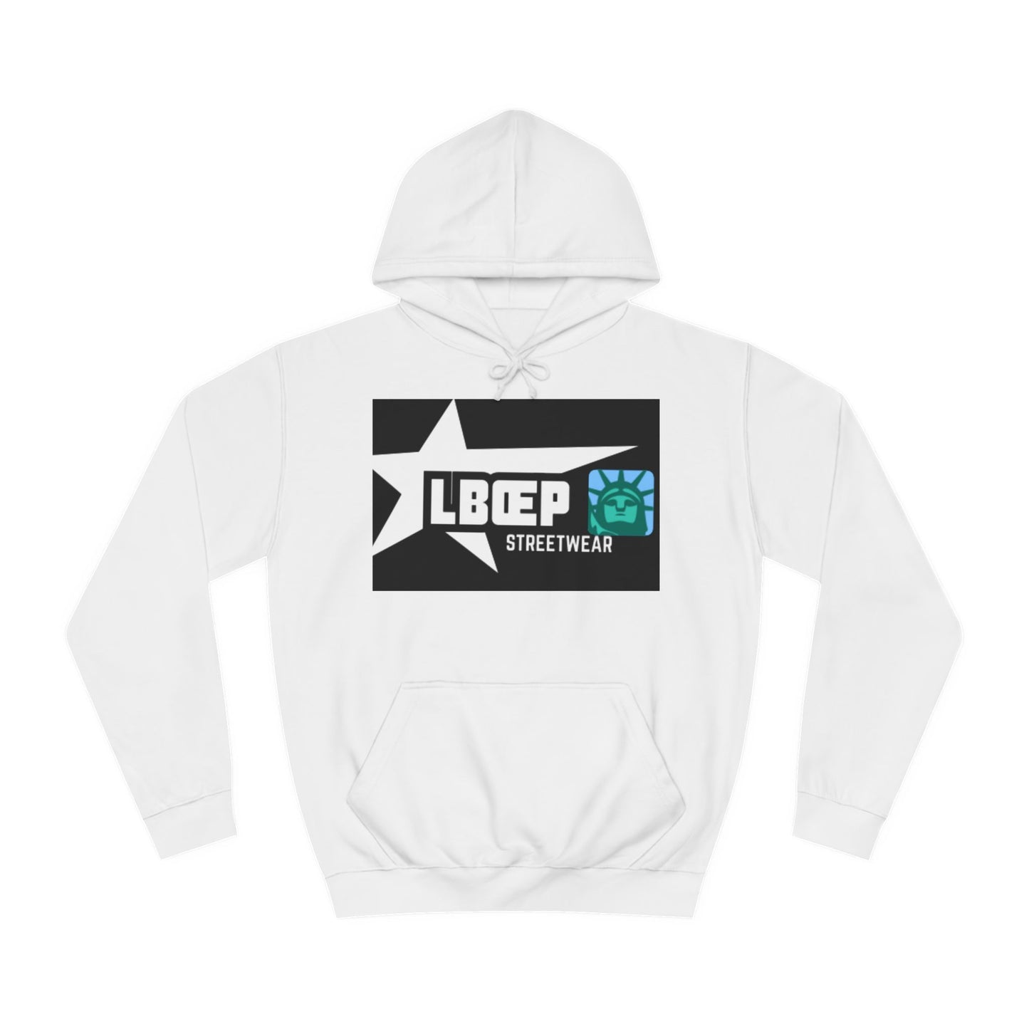 LBEP Streetwear Unisex College Hoodie - Embrace Imperfection Design