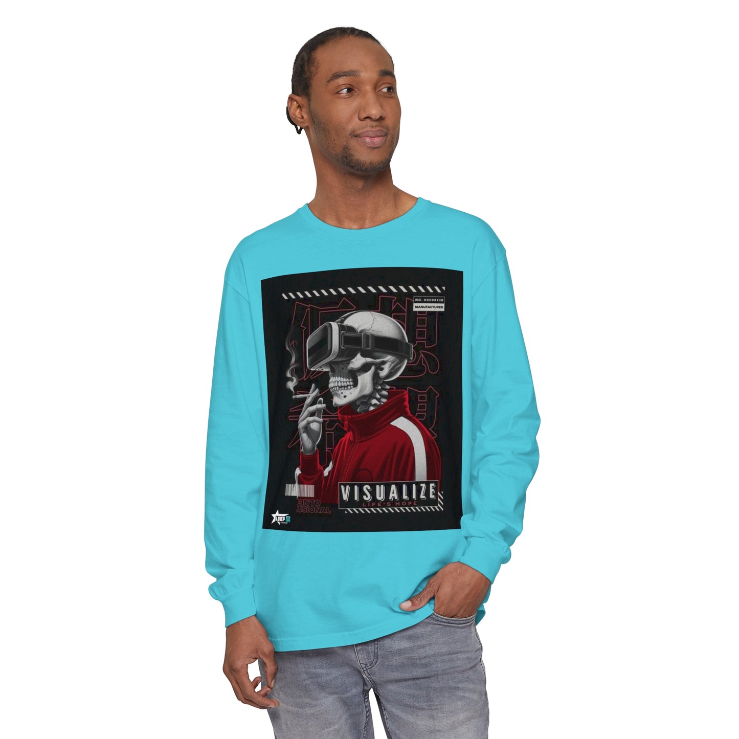 Visualize Style Long Sleeve T-Shirt - Retro Cyberpunk Vibe