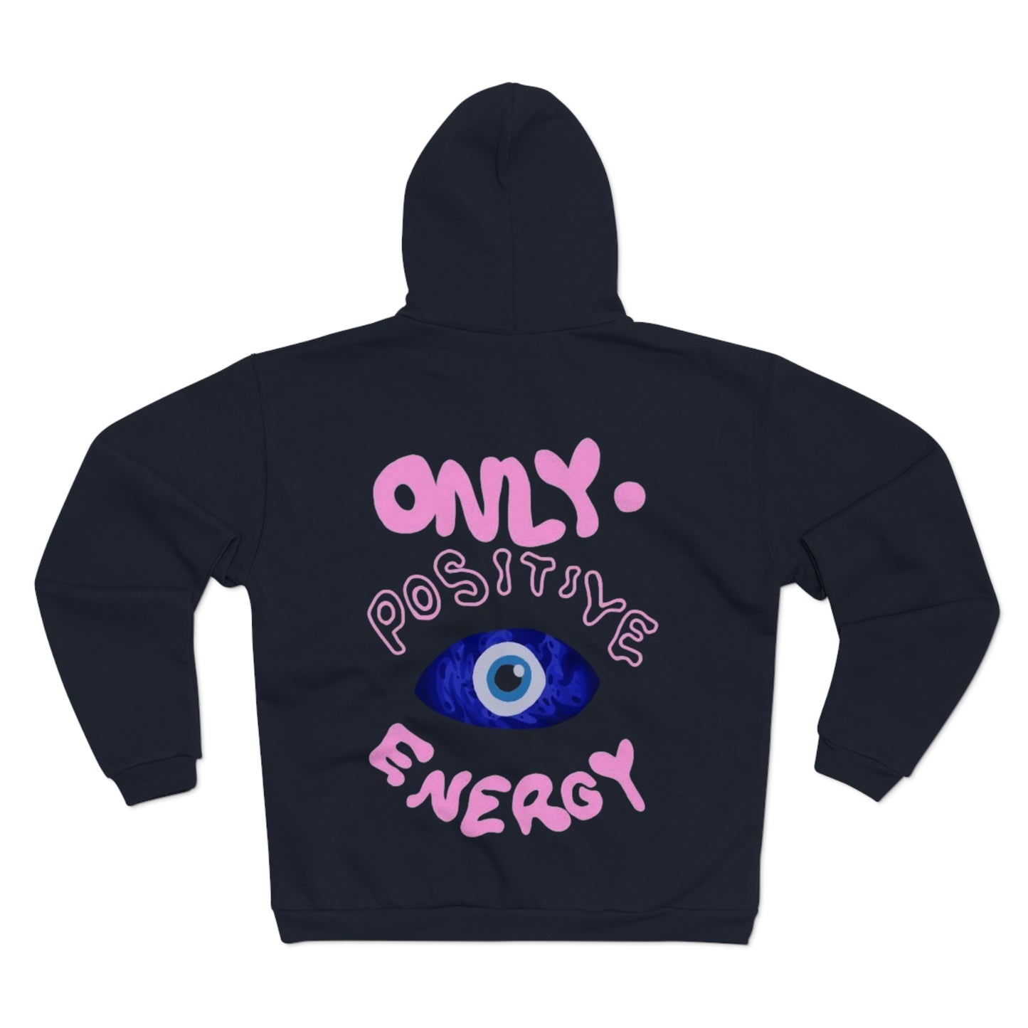 Positive Vibes Unisex Hooded Zip Sweatshirt