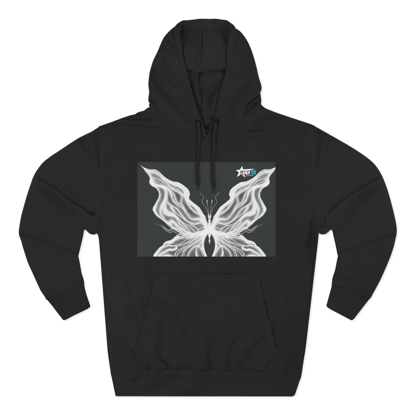 Unique Graphic Fleece Hoodie - Against All Odds Design