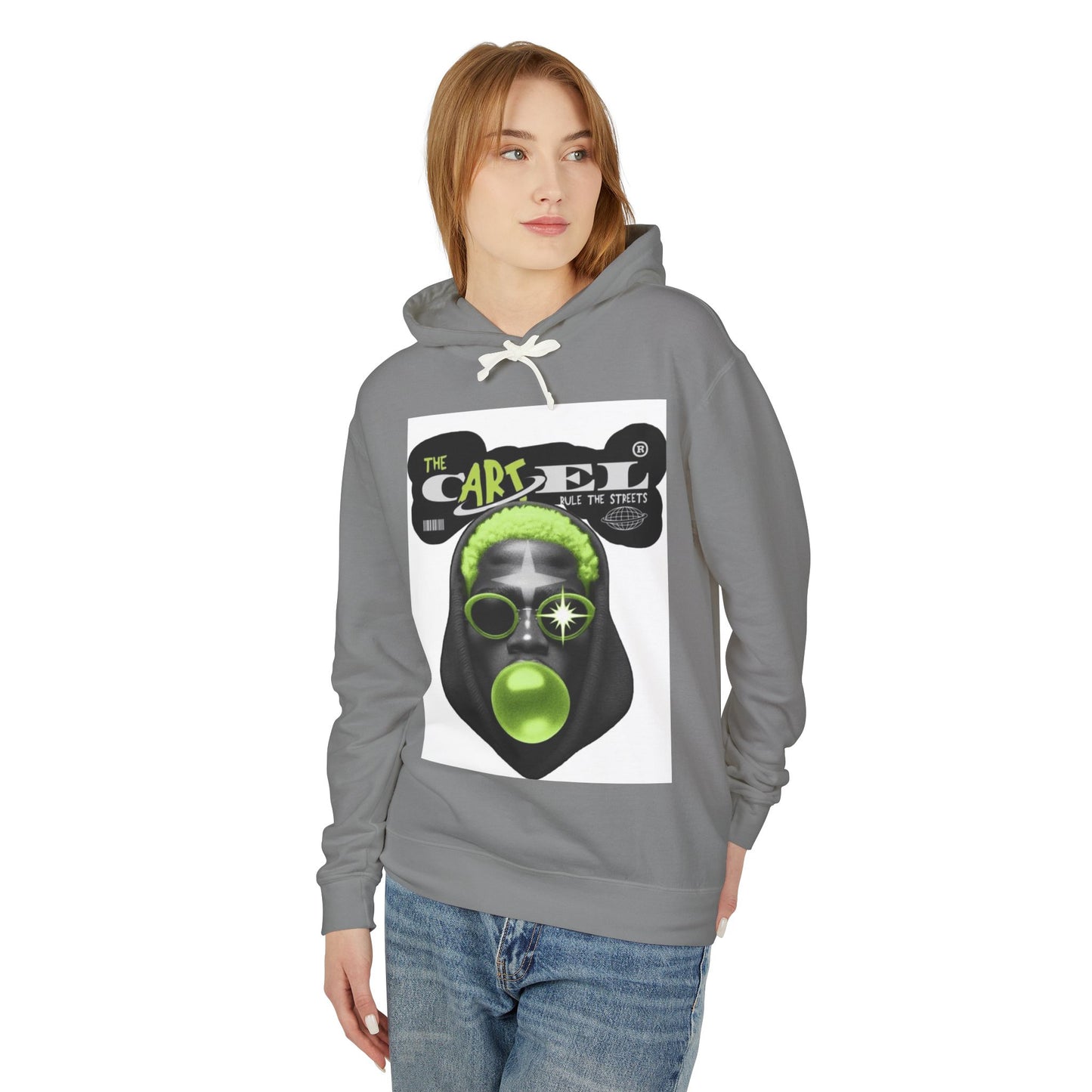 Unisex Lightweight Hooded Sweatshirt - Street Art Inspired Design for Urban Vibes