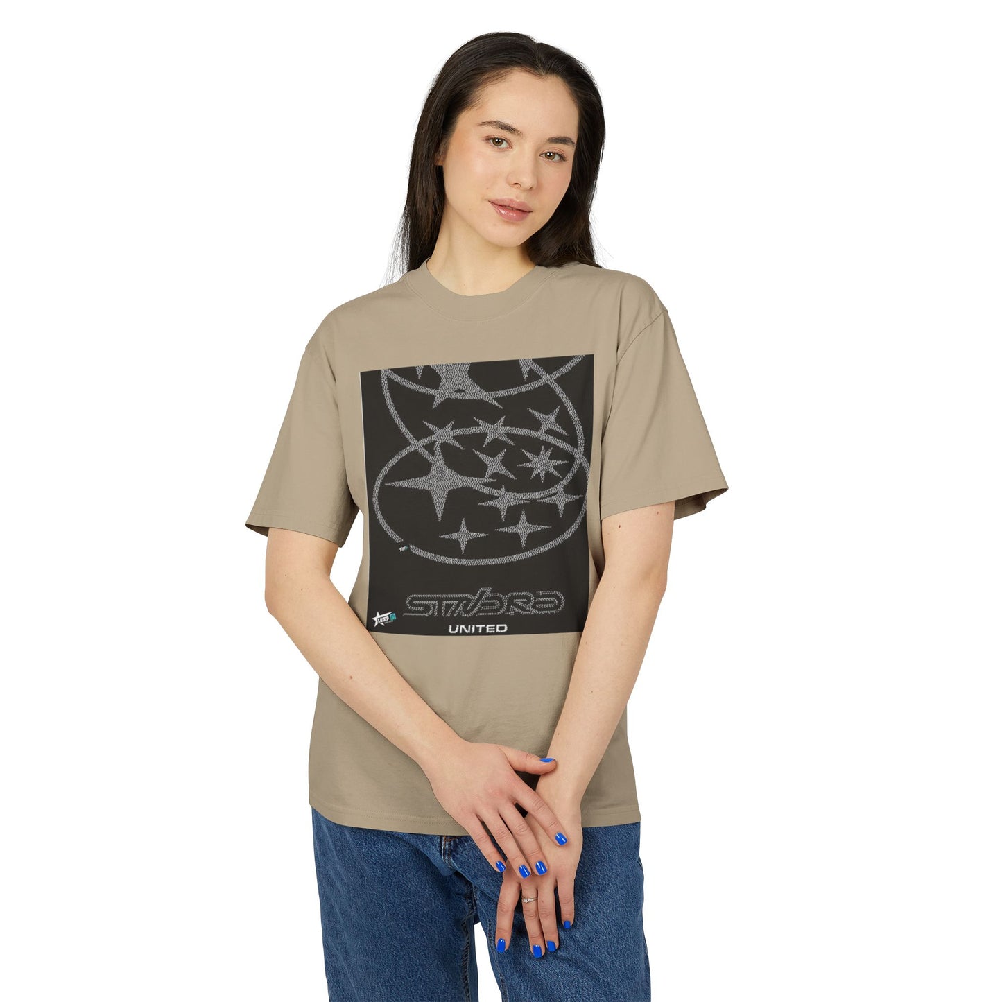 Unisex Heavy Faded Tee - Starry United Graphic T-Shirt for Casual Style