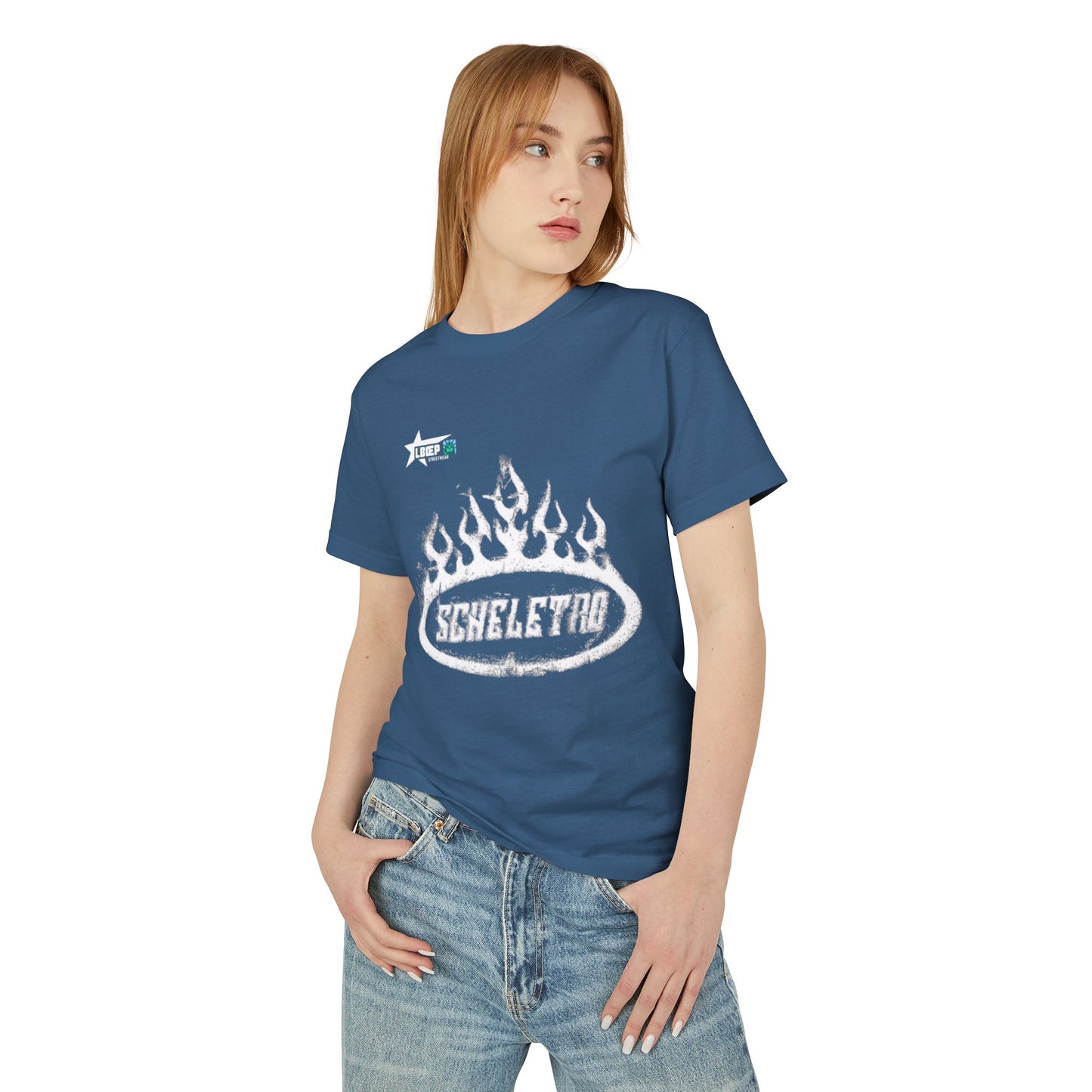 Vintage Flame Graphic Tee - Distressed Band Logo Shirt