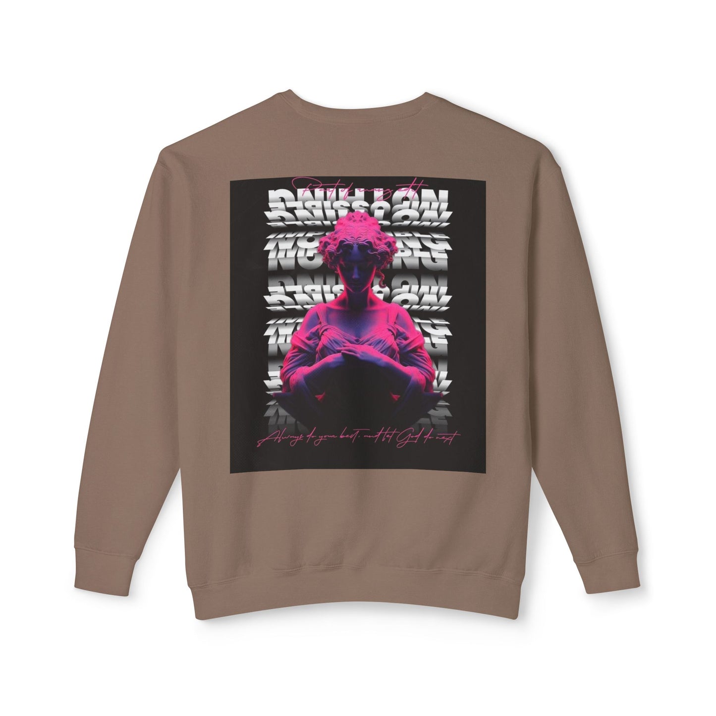 Unisex Crewneck Sweatshirt - Bold Graphic Statement with Inspirational Quotes