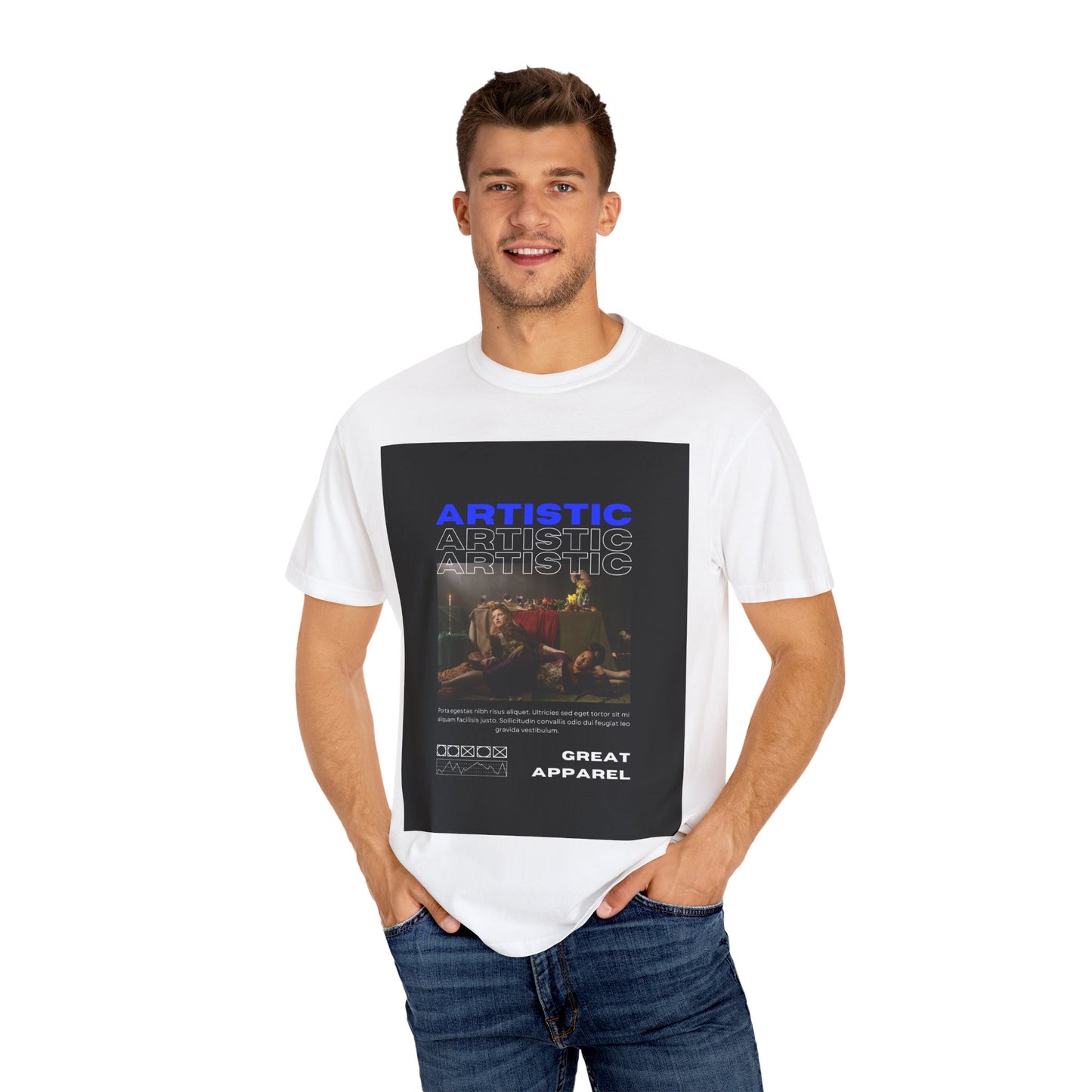Artistic Expression Unisex Garment-Dyed T-Shirt - Great Apparel for Creative Souls
