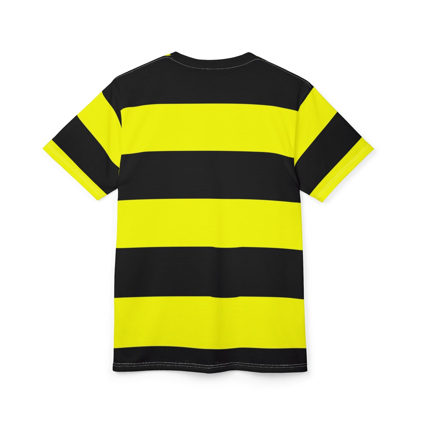 Bold Striped Unisex Tee - Eye-Catching Black & Yellow Design for Trendsetters