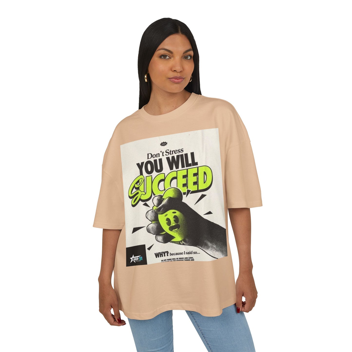 Motivational Box Tee for Creatives - 'You Will Succeed' & 'Make Dope Stuff Every Day'