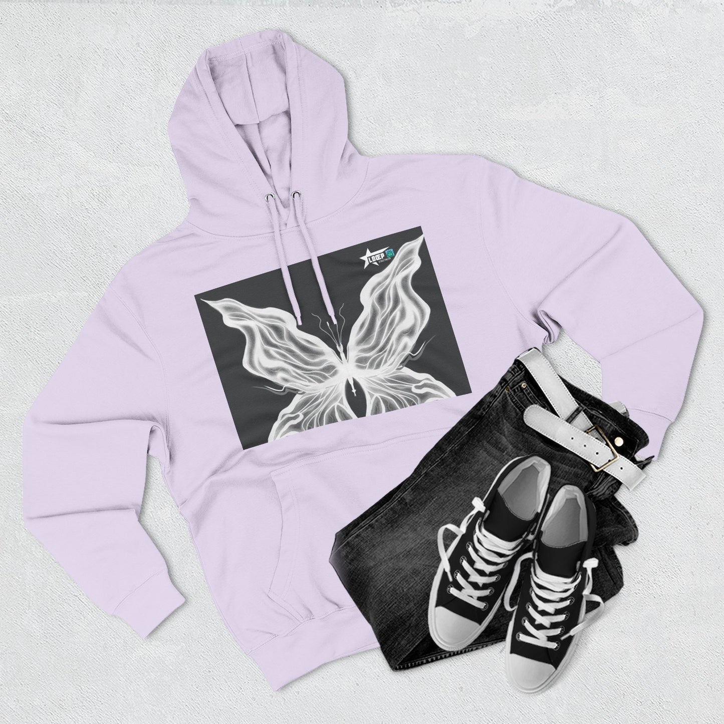 Unique Graphic Fleece Hoodie - Against All Odds Design