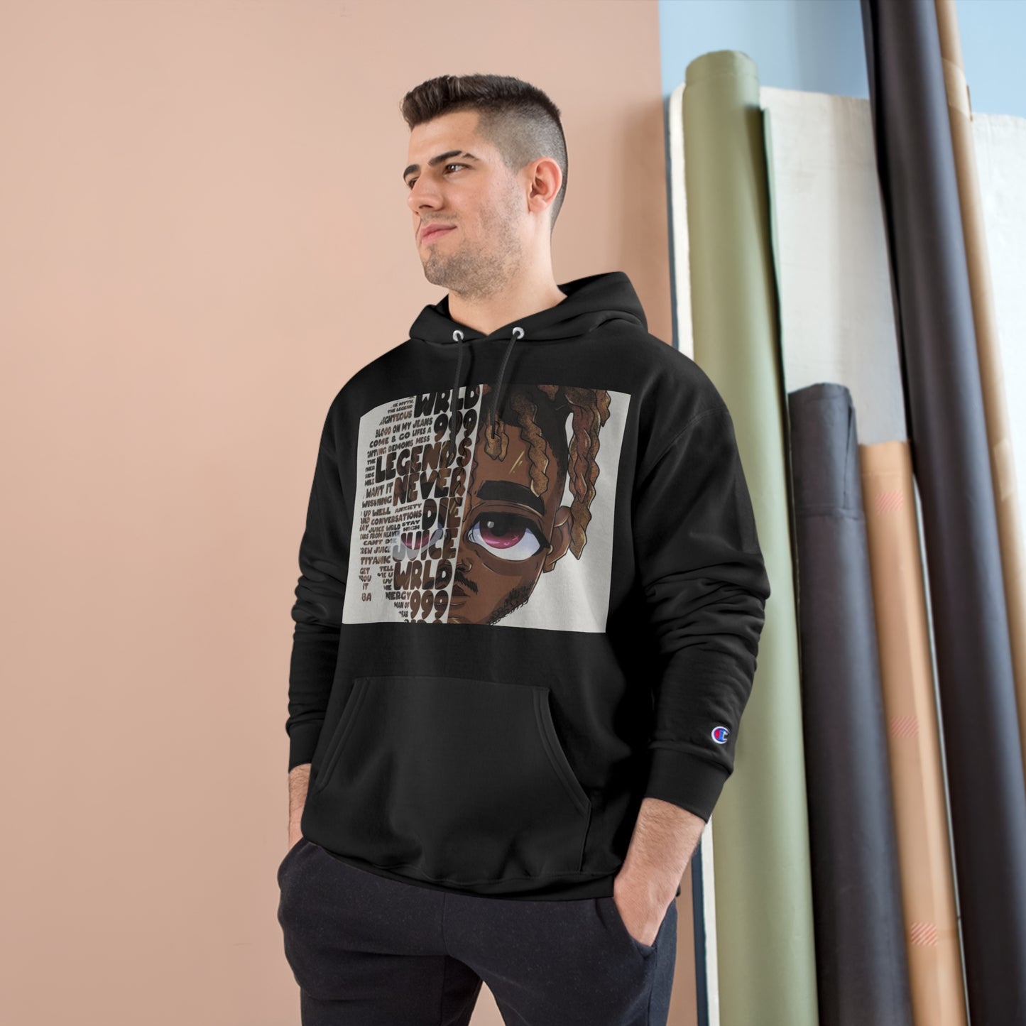 Champion Hoodie - Street Style with Iconic Quotes for Music Lovers