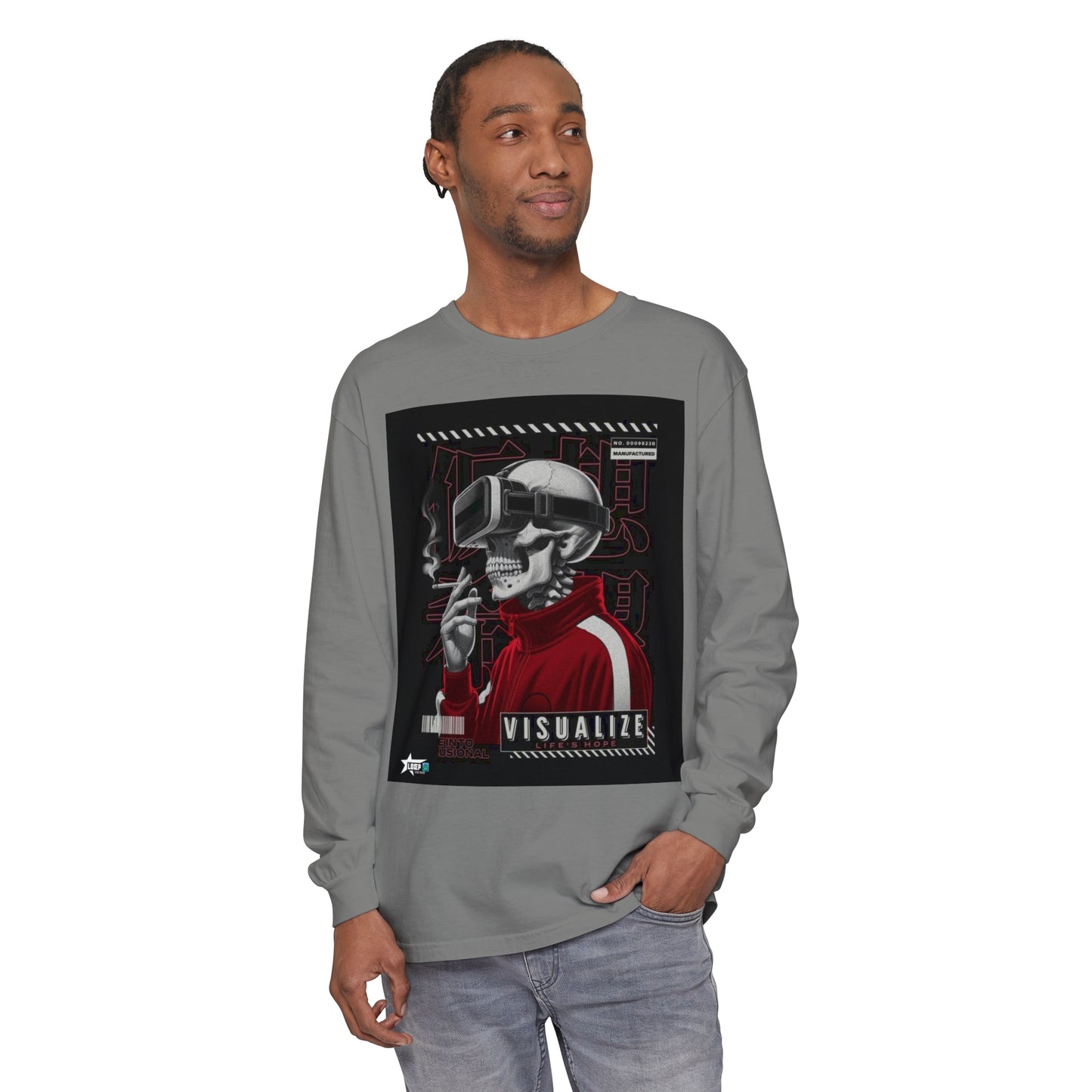 Visualize Style Long Sleeve T-Shirt - Retro Cyberpunk Vibe