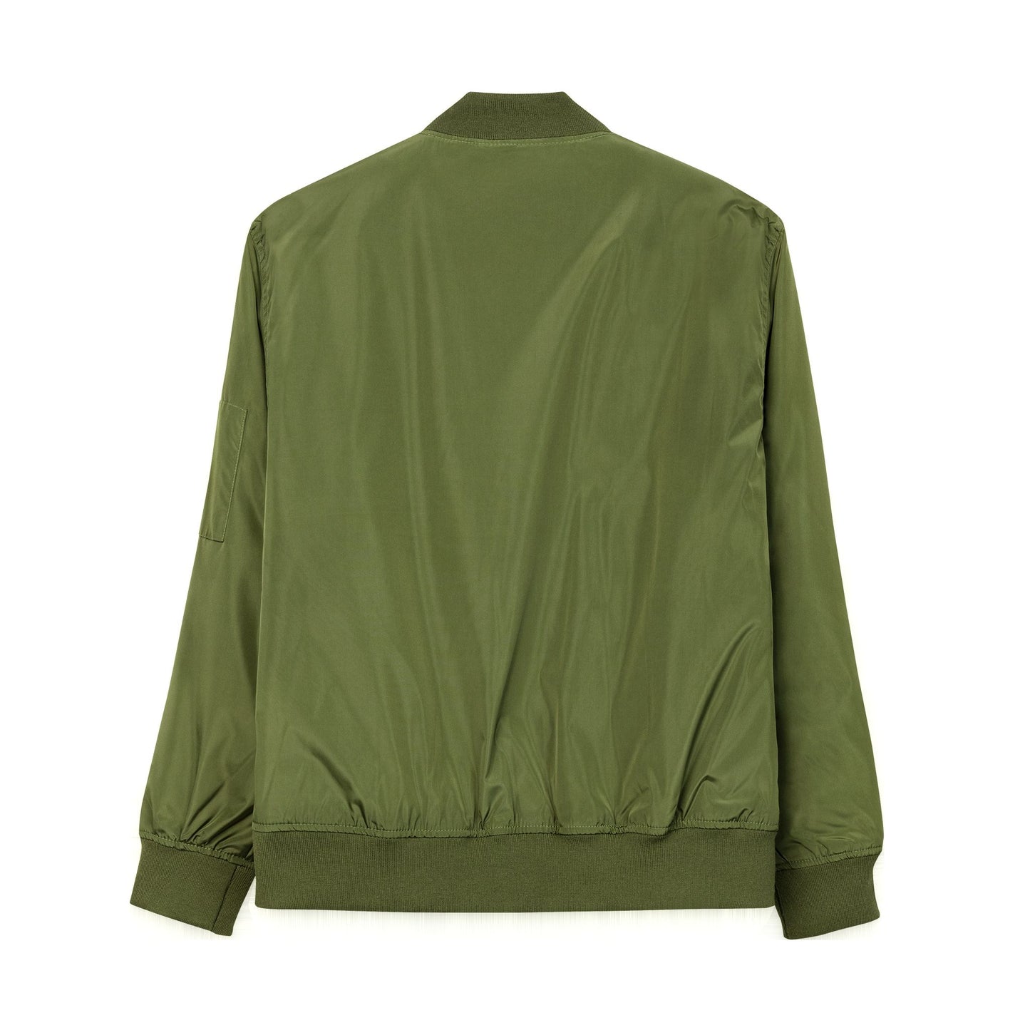 Eco-Friendly Embroidered Bomber Jacket for Casual Style
