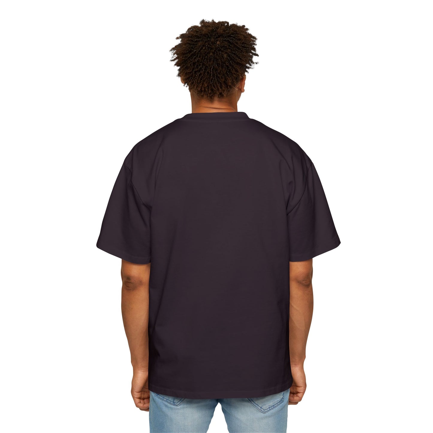 Blue Flame Graphic Tee — Men's Oversized Streetwear T-Shirt