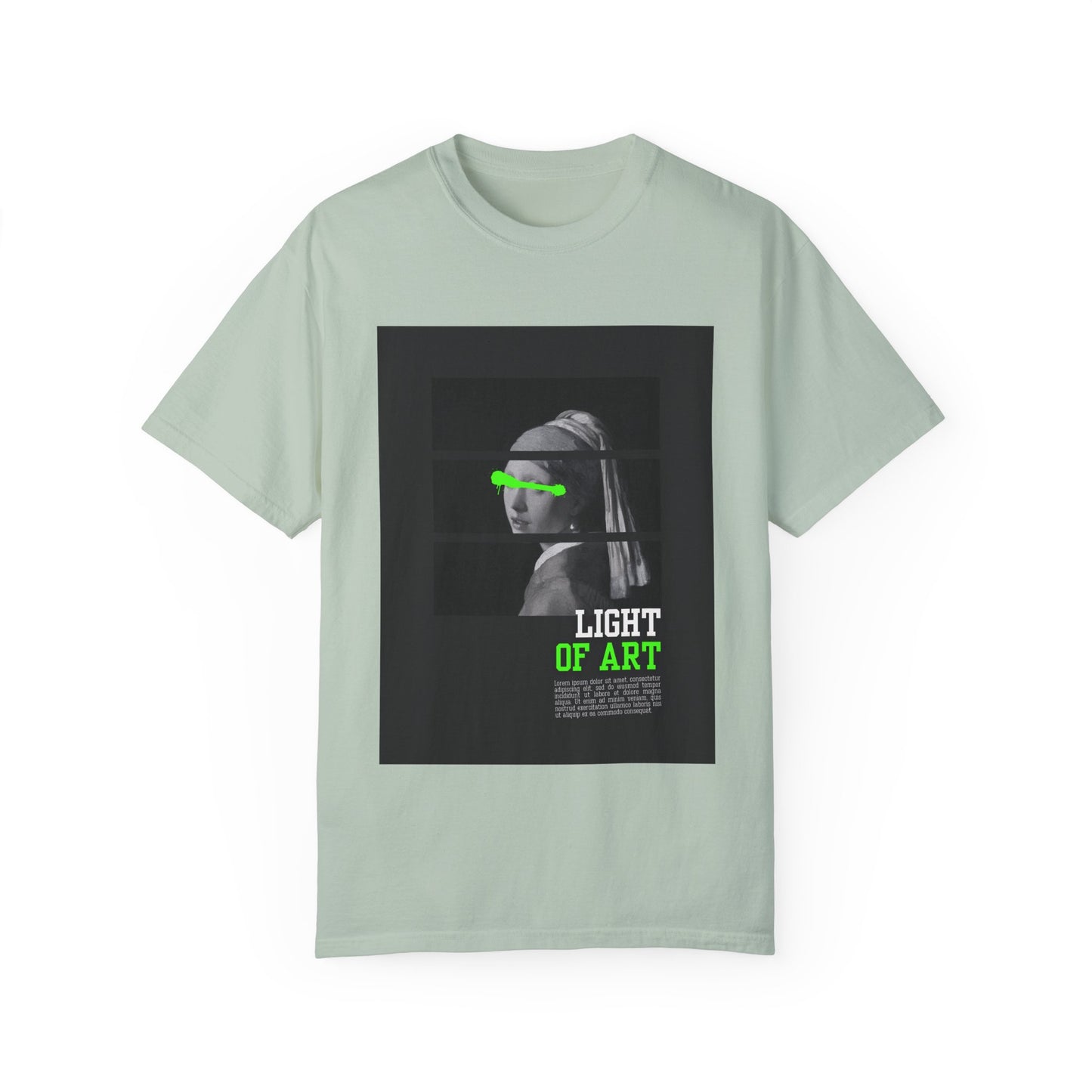 Light of Art Unisex Garment-Dyed T-Shirt - Modern Art Inspired Tee