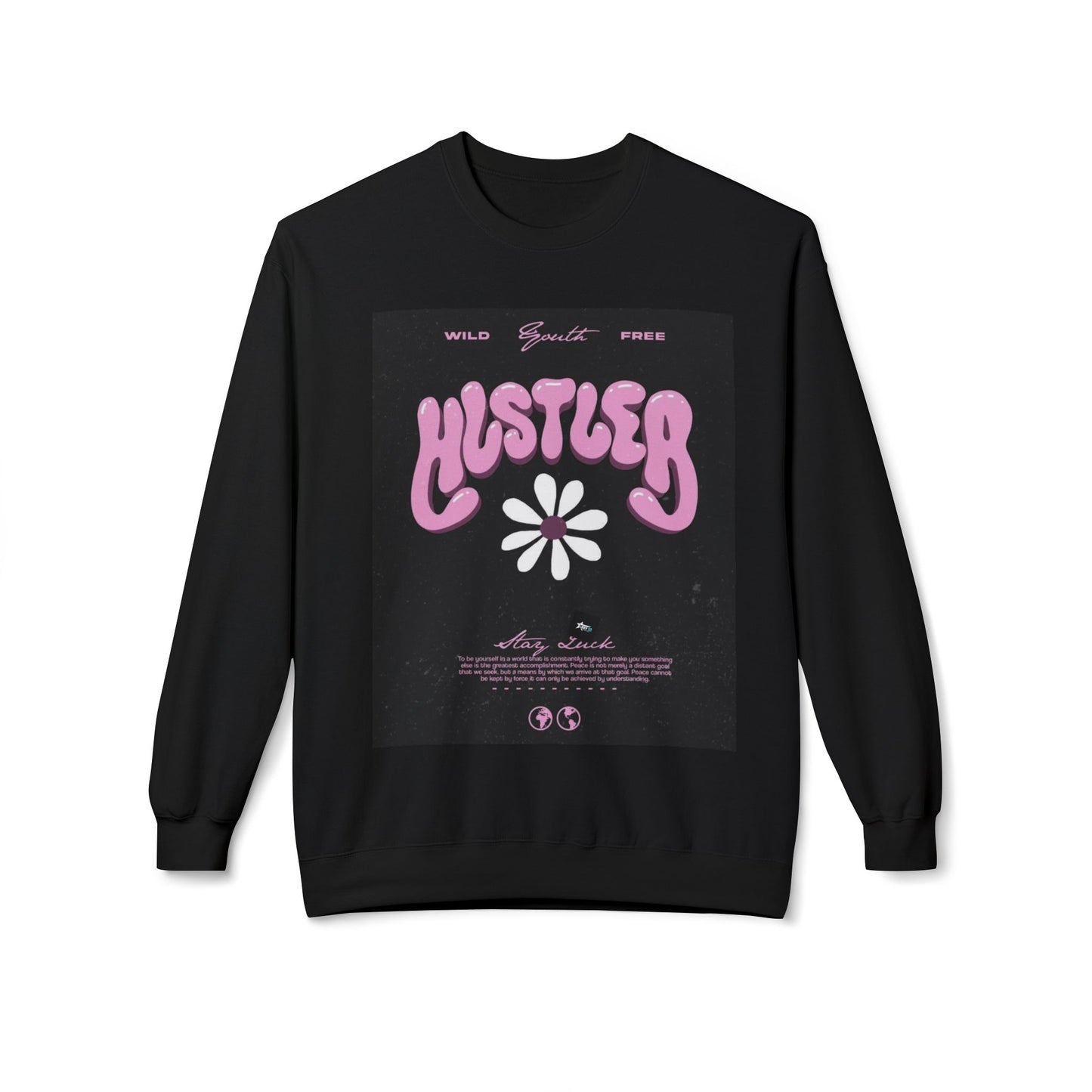 Hustler Vintage Style Crewneck Sweatshirt - Stay Wild & Free