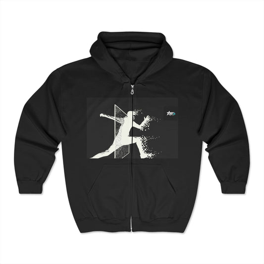 Rock Star Vibe Unisex Full Zip Hoodie - Perfect for Music Lovers