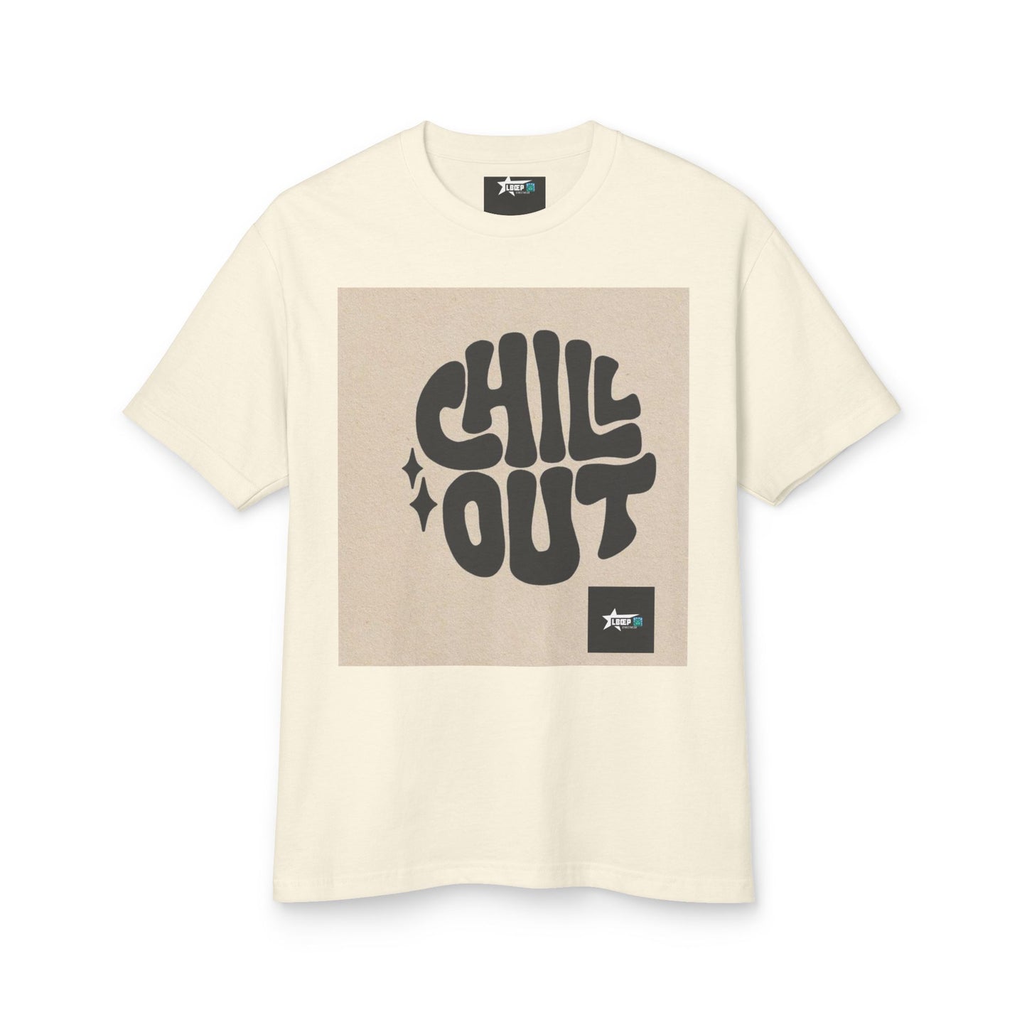 Chill Out Unisex Heavyweight Cotton Tee - Relaxed Vibe for Everyday Comfort