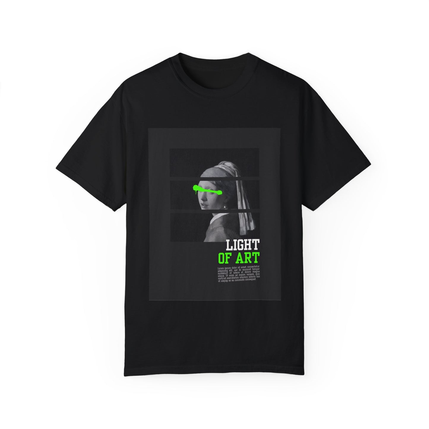 Light of Art Unisex Garment-Dyed T-Shirt - Modern Art Inspired Tee