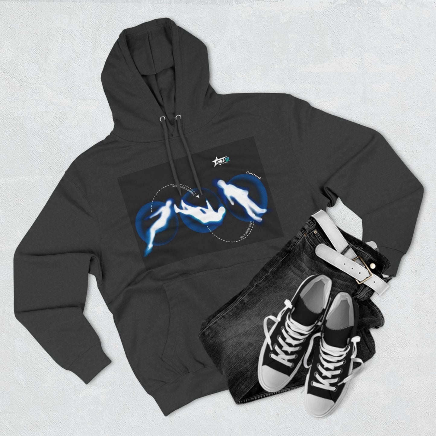 Unique Graphic Fleece Hoodie - Against All Odds Design
