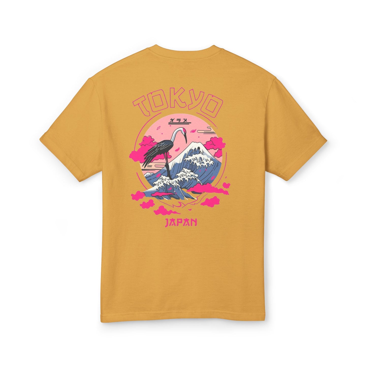Unisex Money & Tokyo Graphic Tee - Heavyweight Cotton T-Shirt