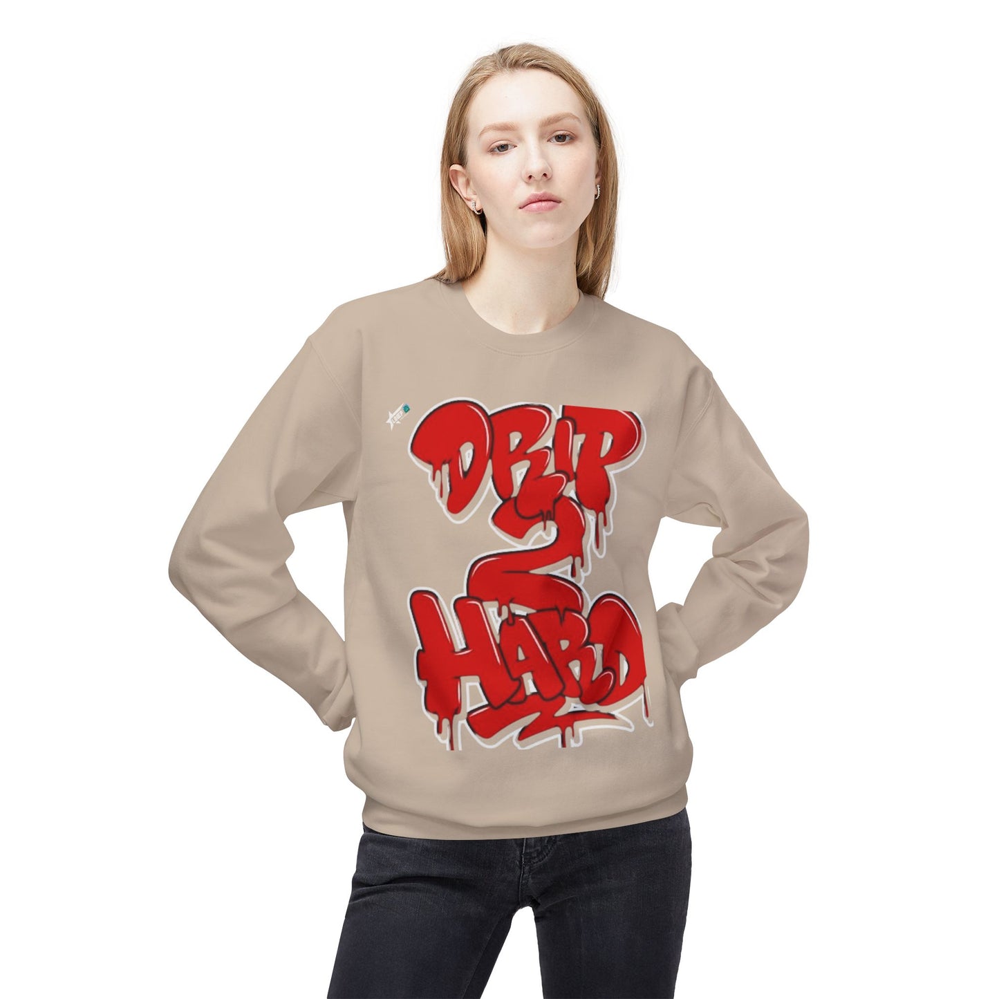 Drip & Hype Crewneck Sweatshirt - Unisex Softstyle Fleece