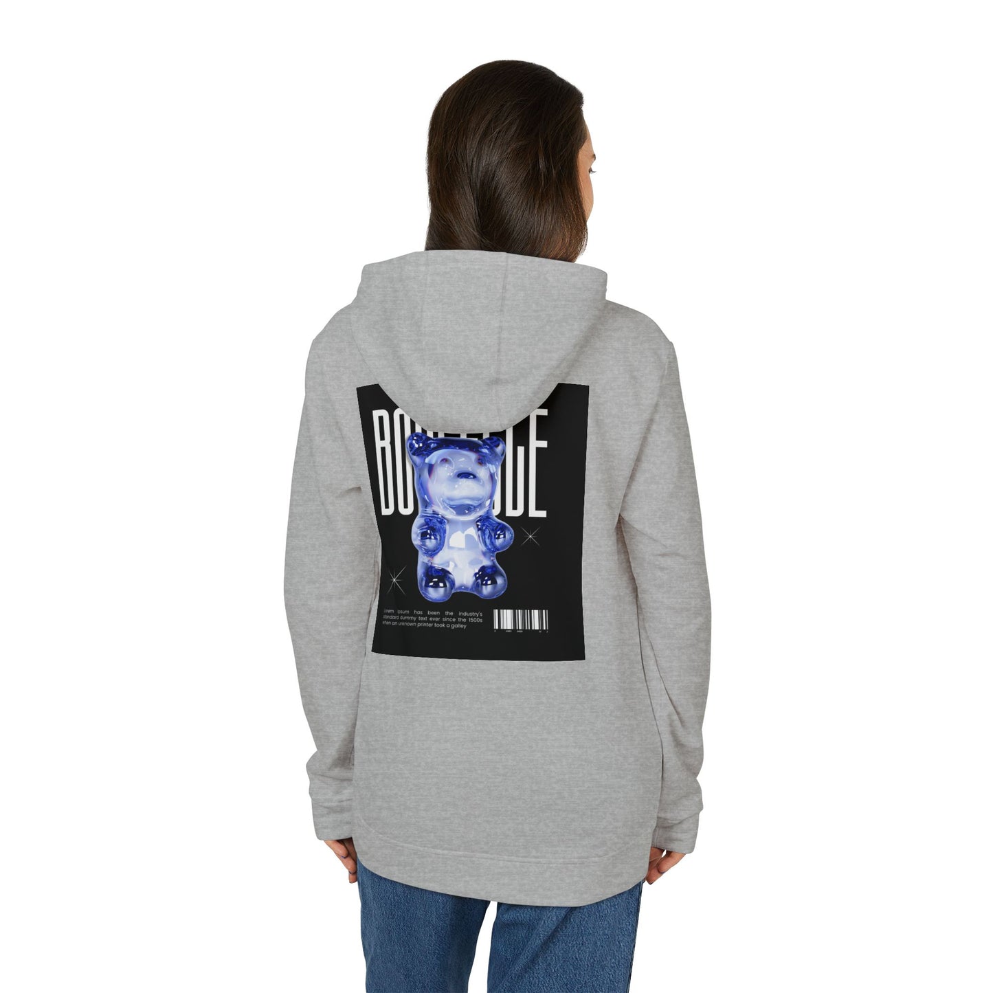 Adidas Unisex Fleece Hoodie - AWAKE & BOUNCE Graphic Design