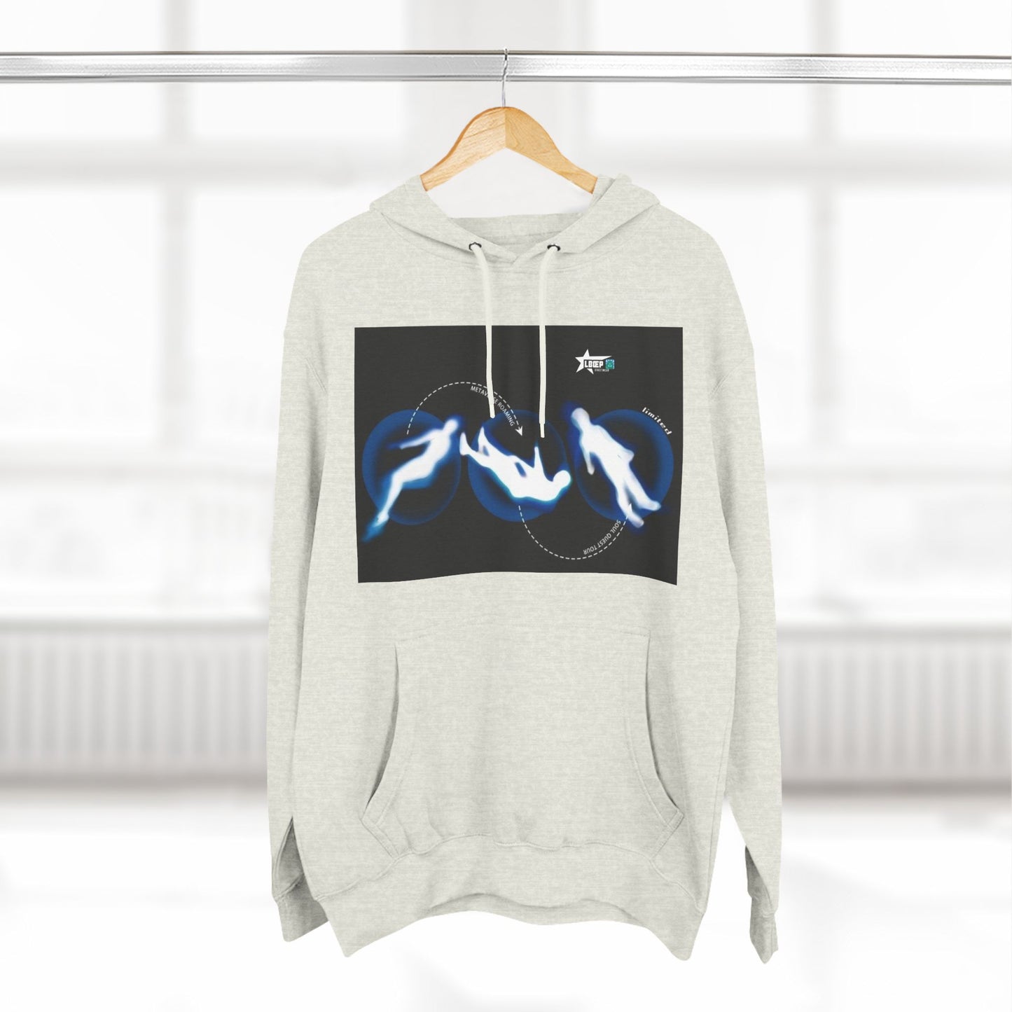Unique Graphic Fleece Hoodie - Against All Odds Design