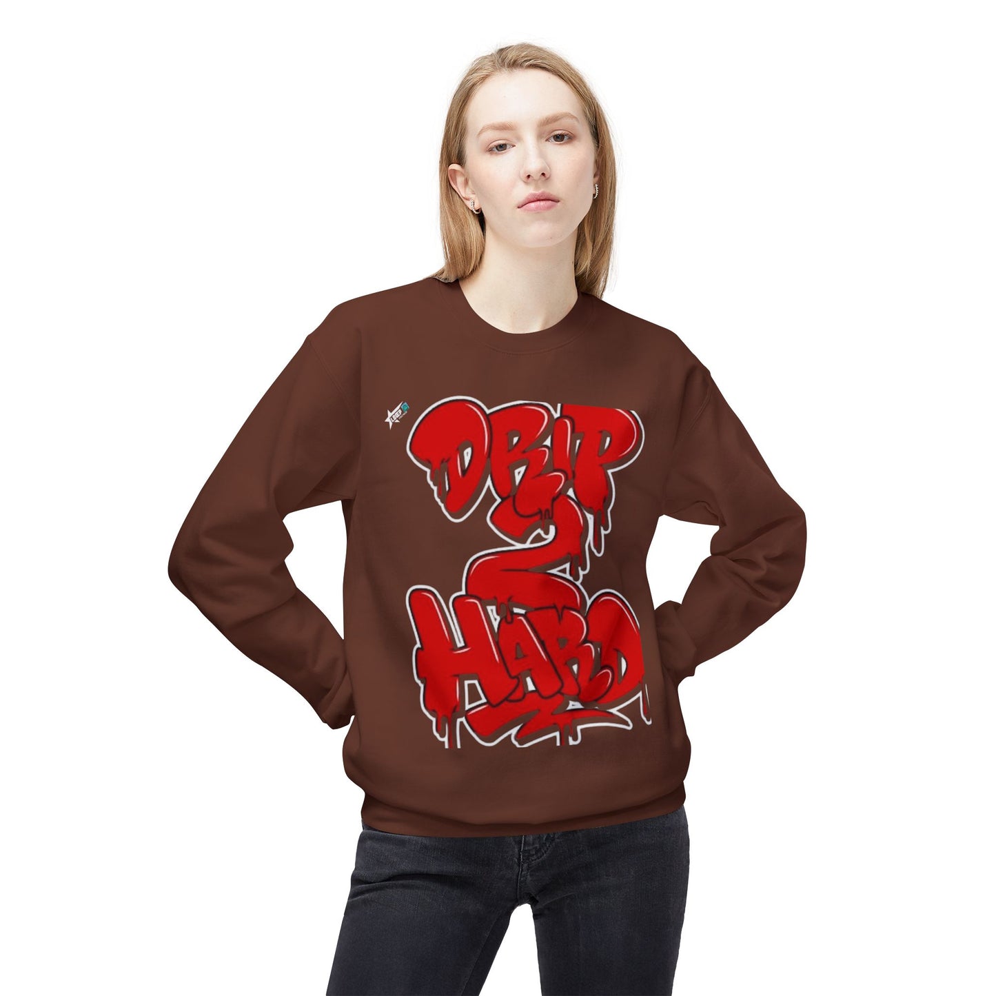 Drip & Hype Crewneck Sweatshirt - Unisex Softstyle Fleece