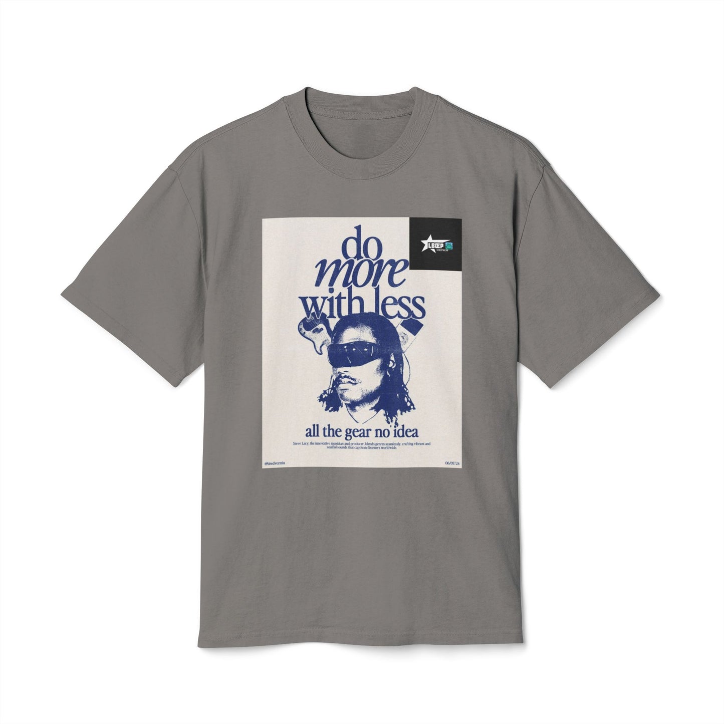 Unisex Vintage-Style Tee - "Do More With Less" Graphic Shirt