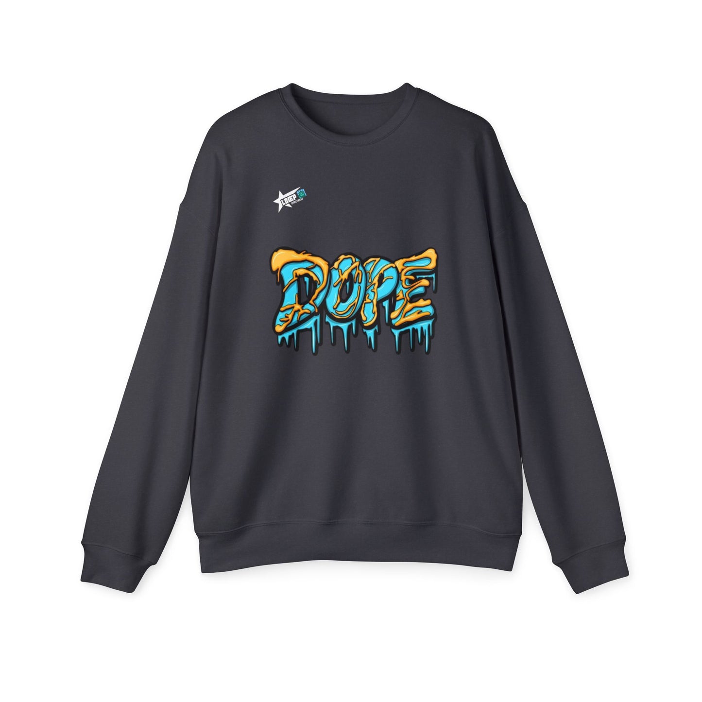 Colorful Graffiti 'DOPE' Unisex Drop Shoulder Sweatshirt
